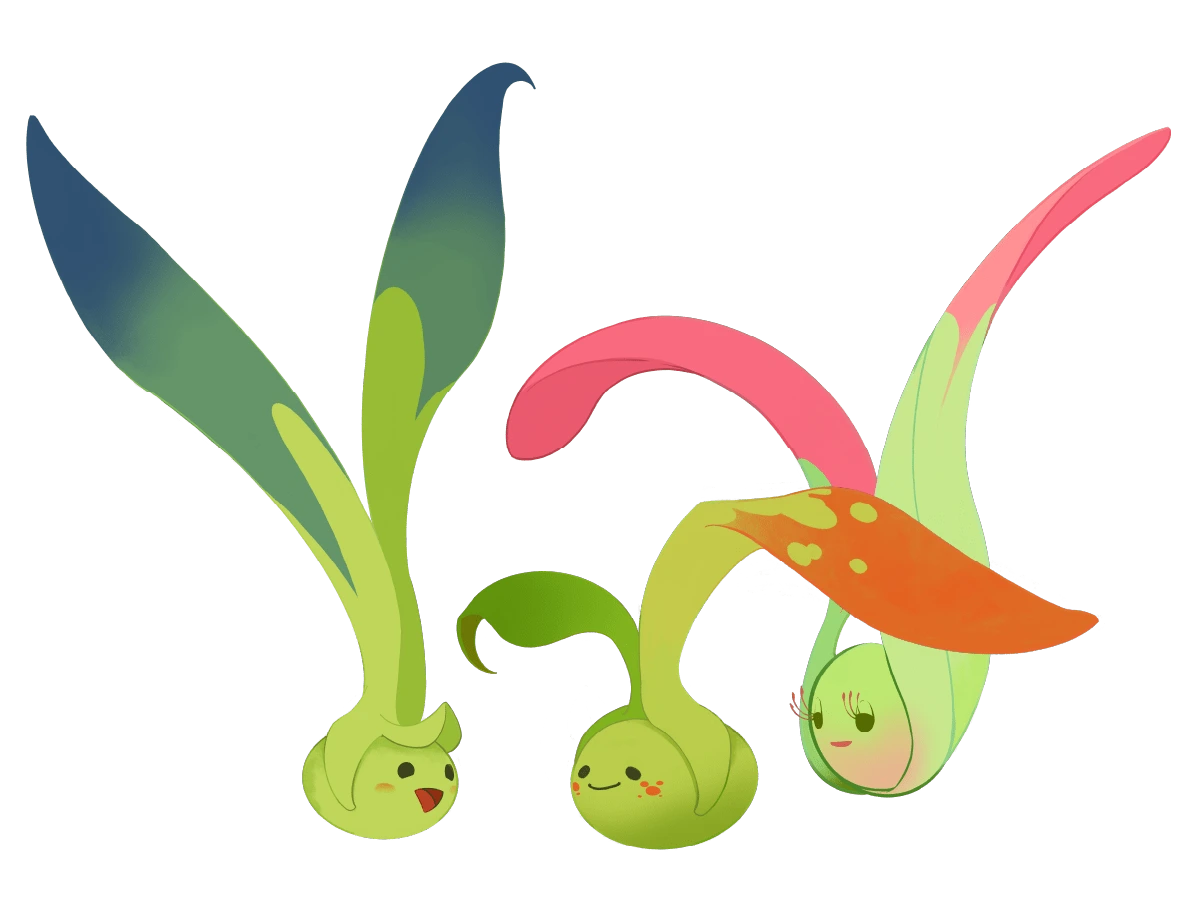Dream Forest sprout mascots