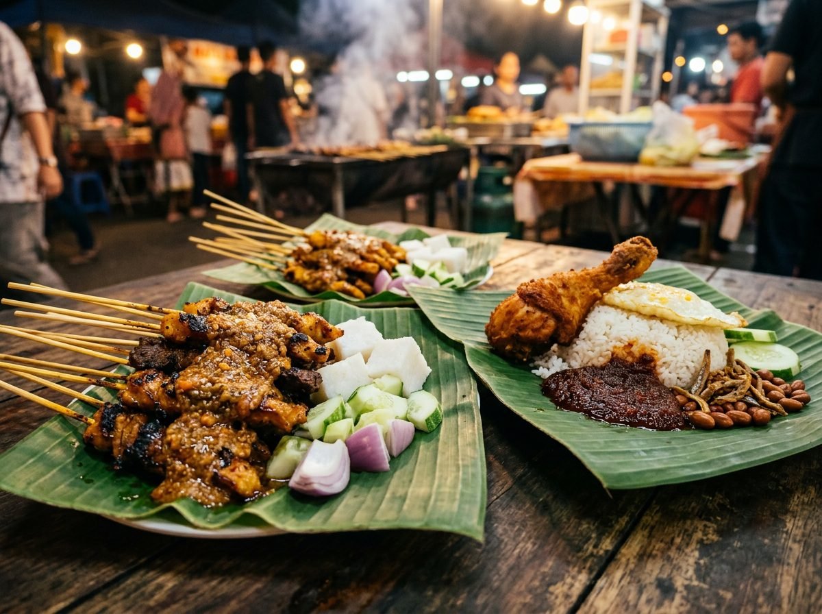 Nasi Lemak with Crispy Chicken Chop